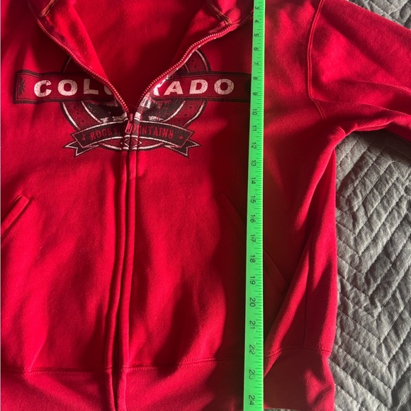 Salt Creek Apparel Red Jacket With Colorado Graphic Size Large. Full Zip. - Picture 6 of 7